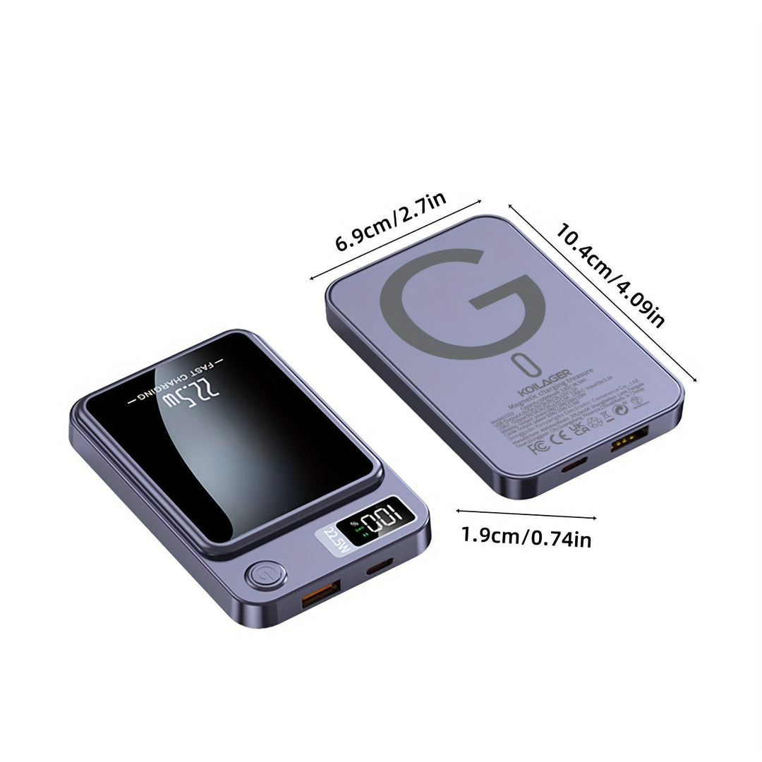 Magnetic Power Bank – Ultra-Slim with Super-Fast Wireless Charging