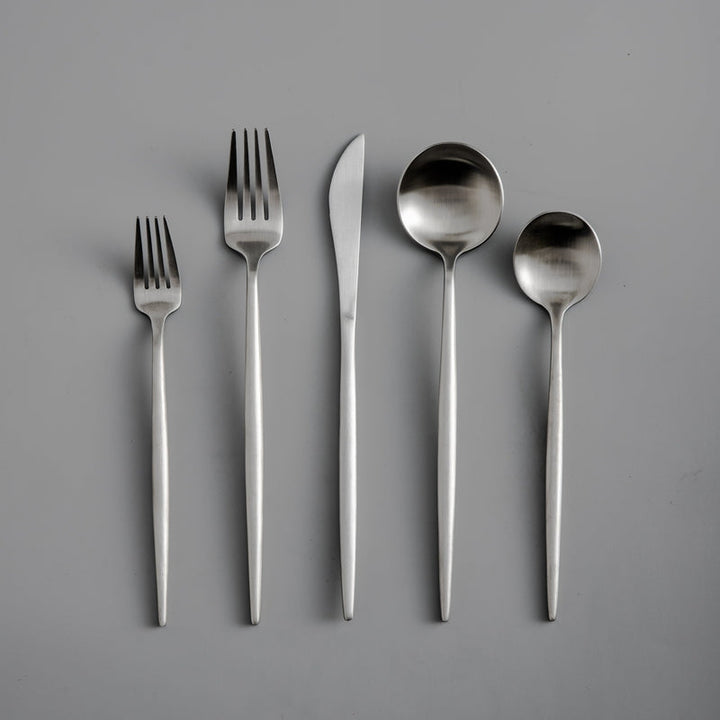Luxe Stainless Steel Cutlery Set – Gold Design | 24 Pieces / 48 Pieces