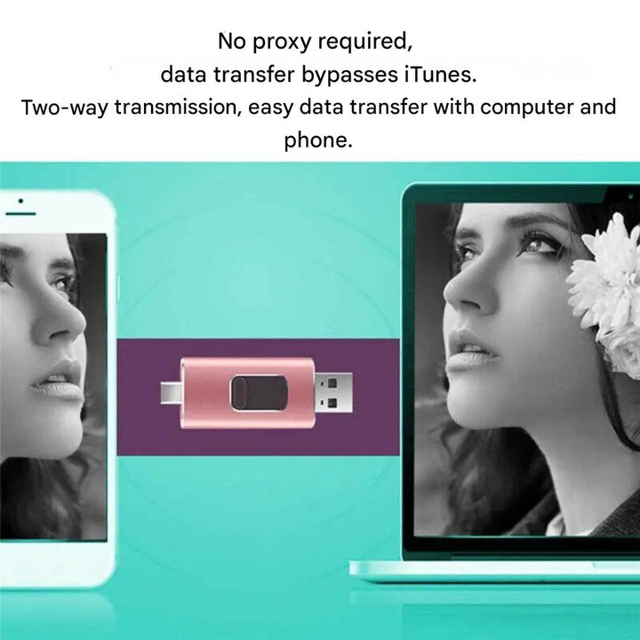 4-in-1 USB Flash Drive for Every Device - DataFlex