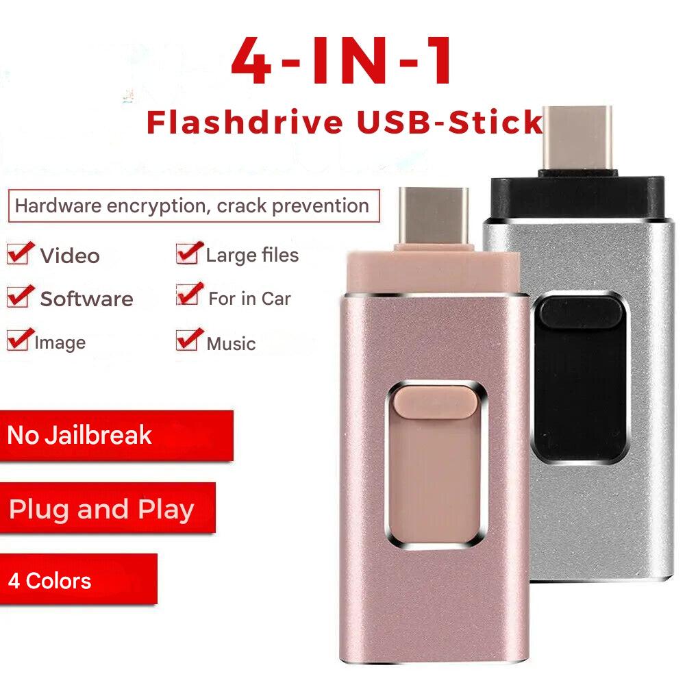 4-in-1 USB Flash Drive for Every Device - DataFlex