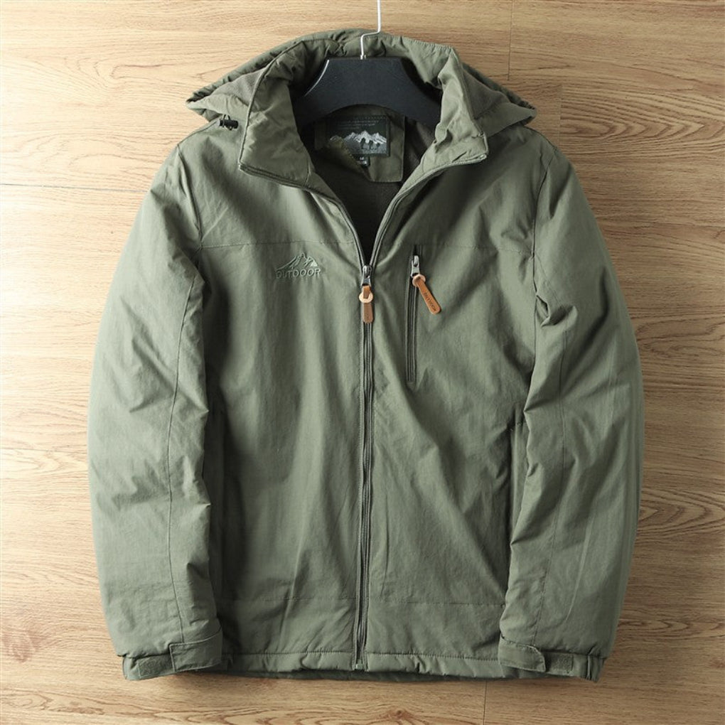Men’s Water-resistant Breathable Outdoor Jacket with Hood