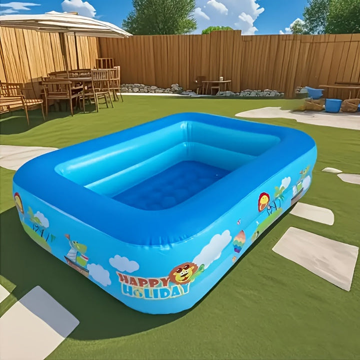 Ocean Splash Inflatable Paddling Pool for Kids – Thick PVC for Garden Fun