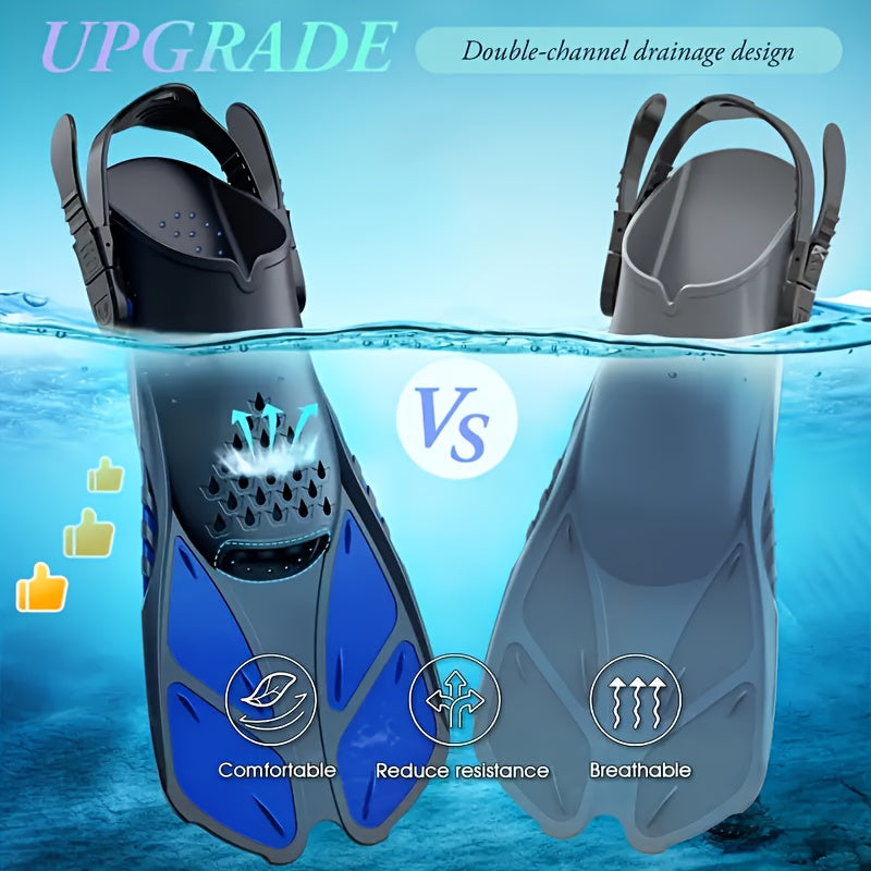 AquaFlex Snorkelling Fins – Ideal for Swimming and Snorkelling