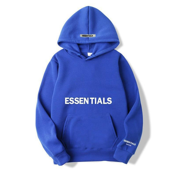 Warm Fleece Hoodie with Letter Print Cozy Comfort Meets Urban Style