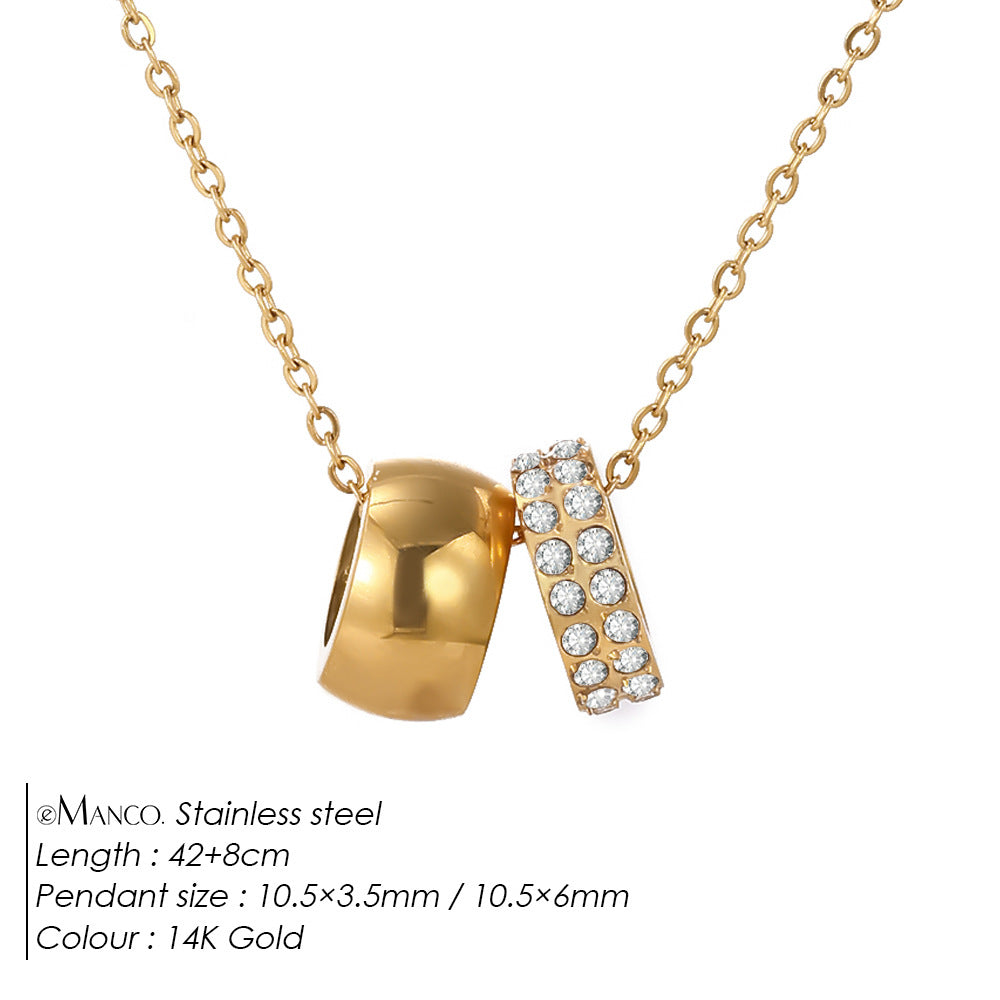 Odette Duo Ring Necklace