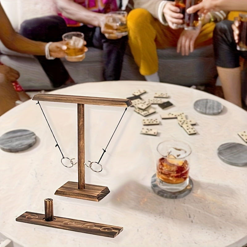 Wooden Ring Toss Game – Traditional and Engaging