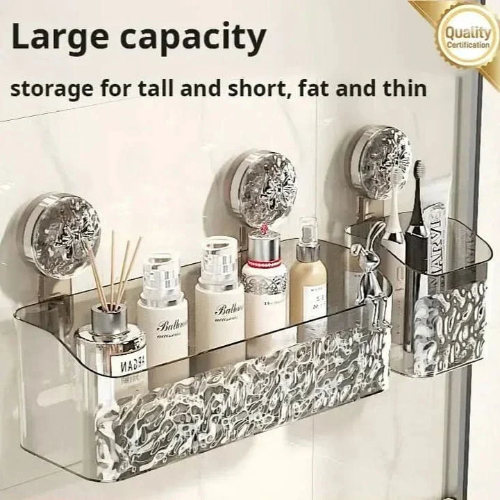 Practical No-Drill Wall Shelf for the Bathroom