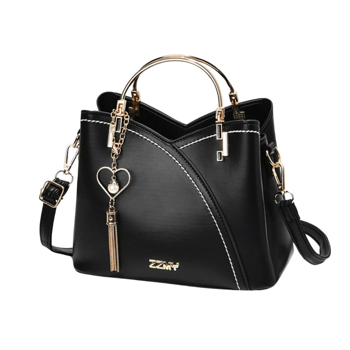 Vintage Patchwork PU Leather Handbag for Women