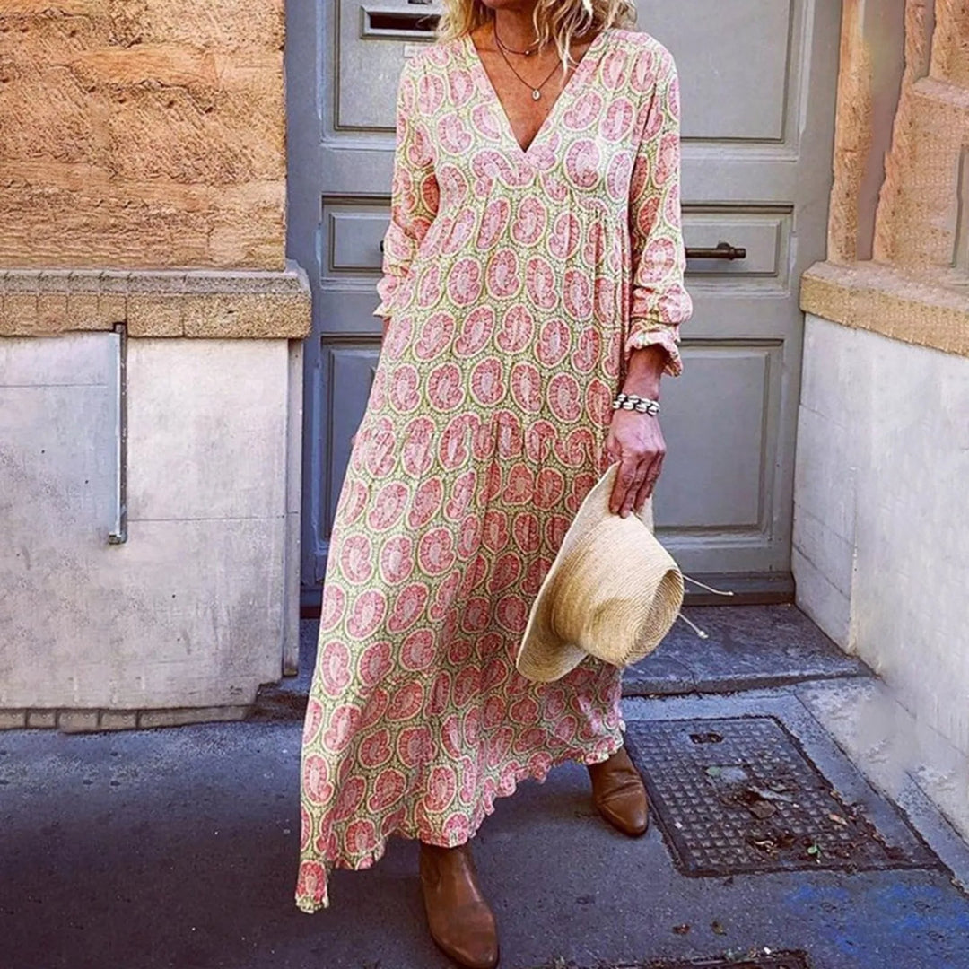 Bohowaves Geometric Maxi Dress