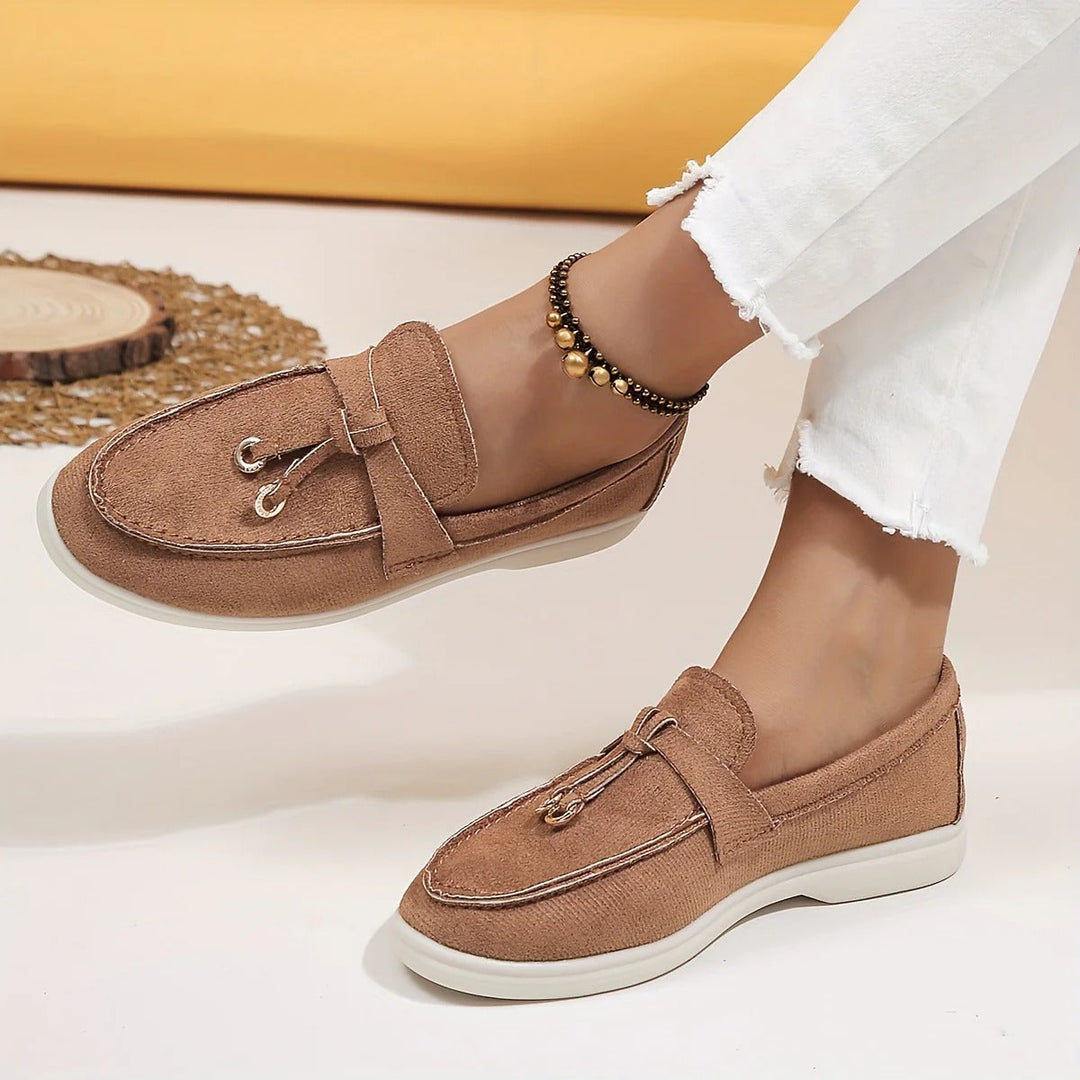 Elegant comfortable loafer women's shoes