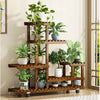 6-Tier Wooden Plant Stand – Carbonised Finish