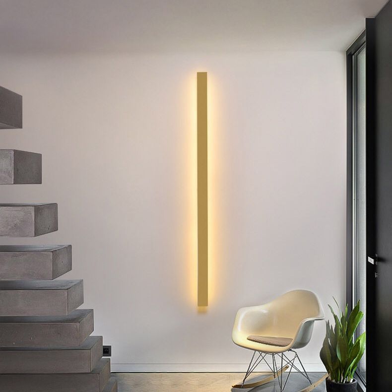 Arisha Minimalist Linear LED Wall Light Gold/Black/White Bedroom