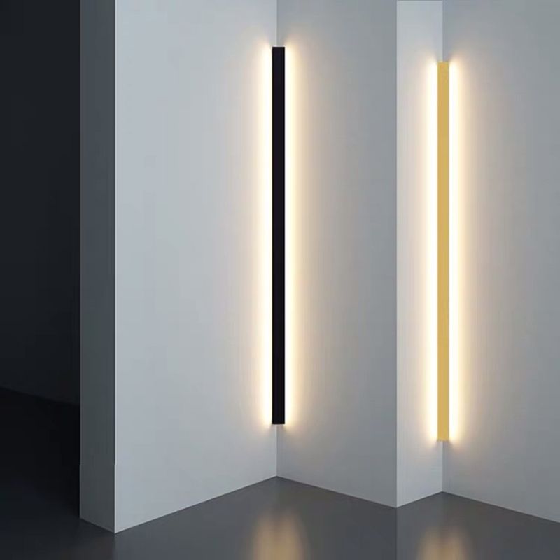 Arisha Minimalist Linear LED Wall Light Gold/Black/White Bedroom