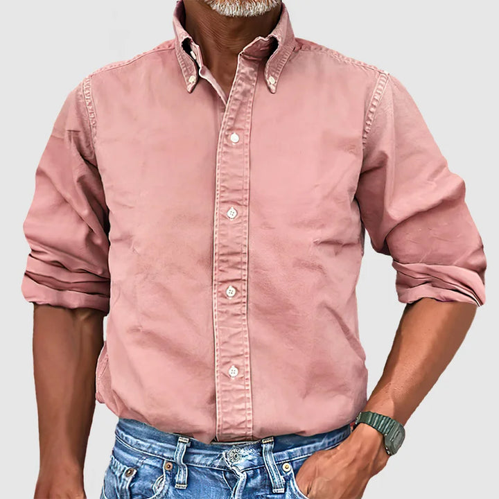 Timeless Classic Men’s Long-Sleeved Shirt – Comfort and Versatility