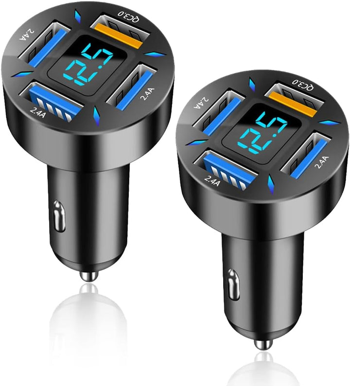 66W Super-Fast Car Charger with USB PD & QC 3.0 – Universal for 12-24V Cigarette Lighter Sockets