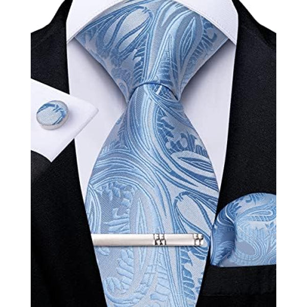 Men's paisley tie set – elegant accessories for weddings & events