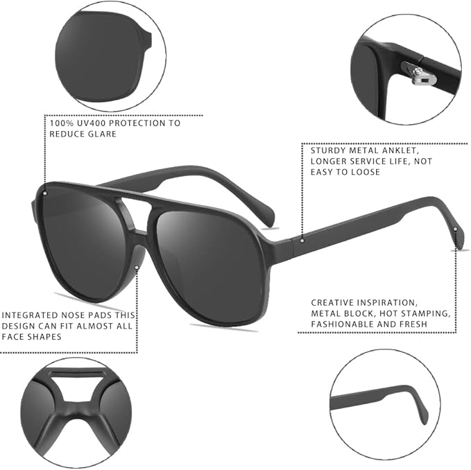 Retro Aviator Sonnenbrille - Indy, Sommer-Edition 2025