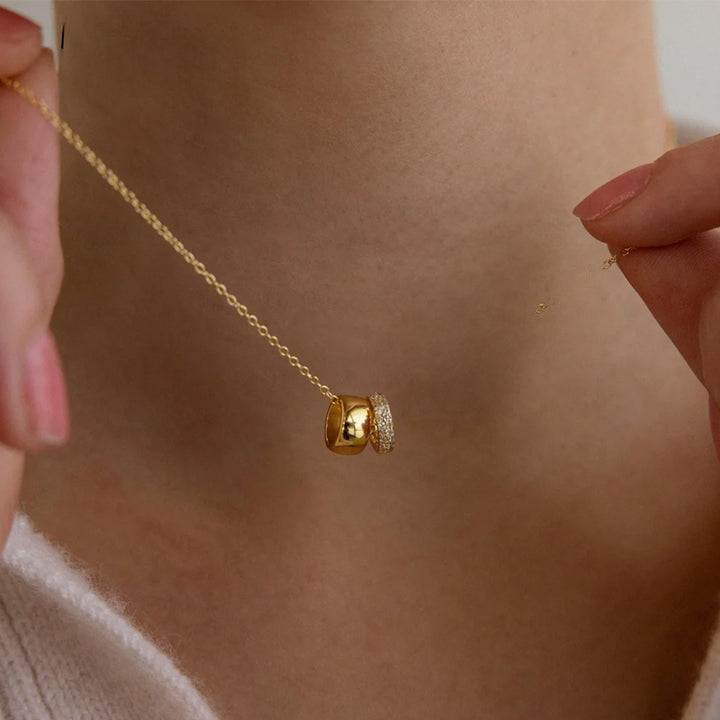 Odette Duo Ring Necklace