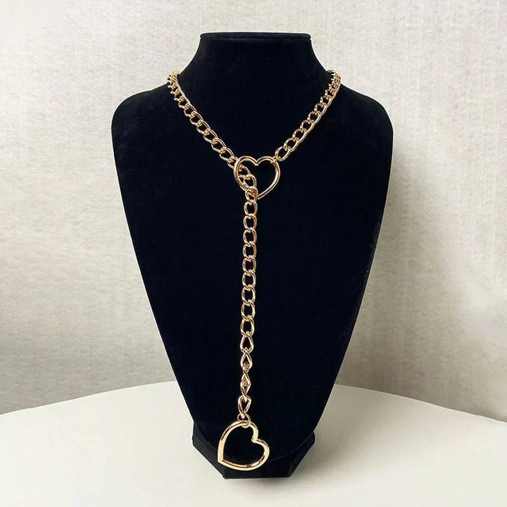 Gothic-Punk Heart-Shaped Necklace