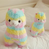 Soft Rainbow Alpaca Plush Toy for Babies and Children