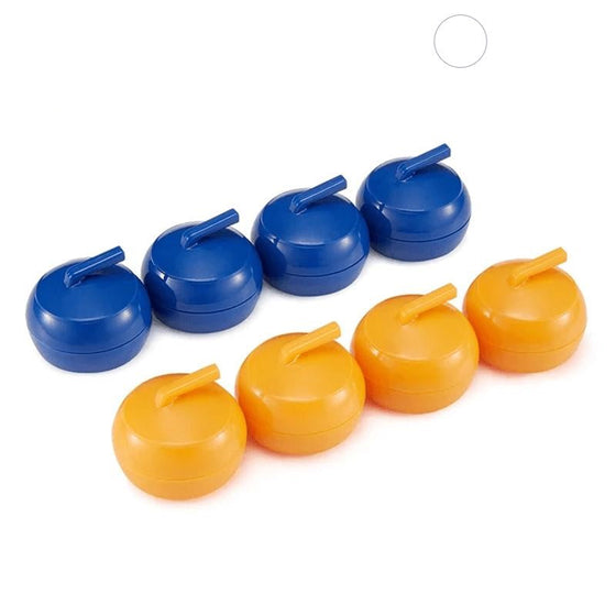 Mini-Curling-Spiel für zu Hause mit rutschigen Steinen und magnetischen Stöcken