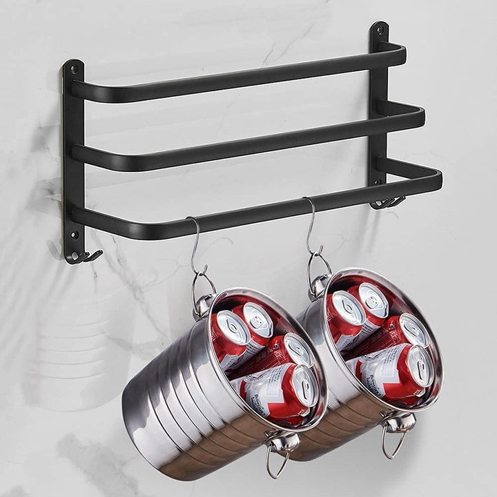 DrySpace Towel Rail with Hooks
