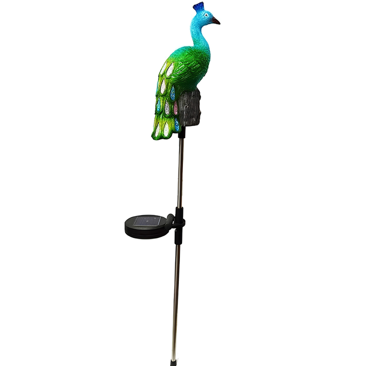 Resin Solar-powered Peacock Landscape Lamp