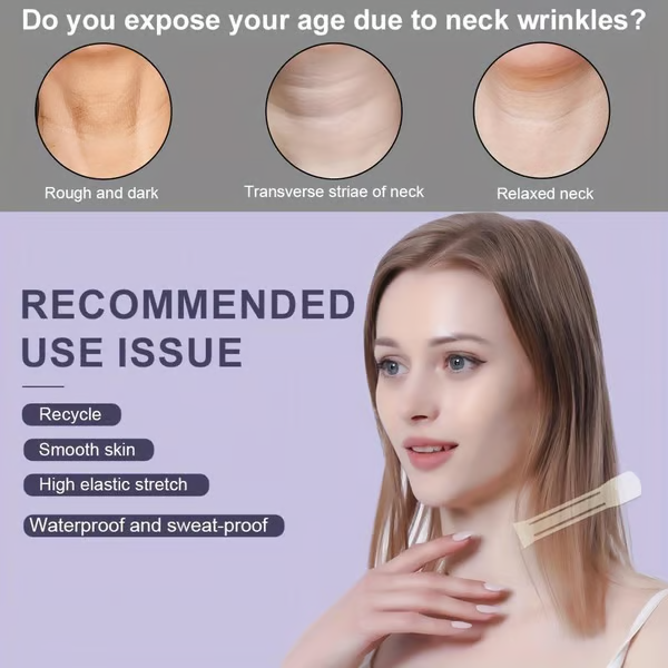 Instant Neck Lift Tape – Invisible, Painless Contouring