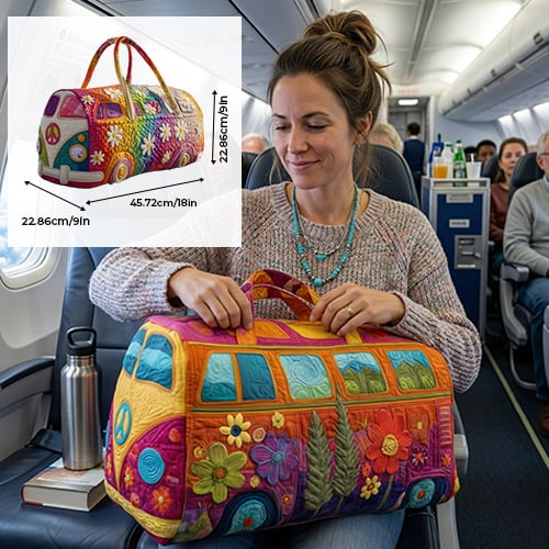 FloraVoyage – Padded Travel Bag with Floral Pattern