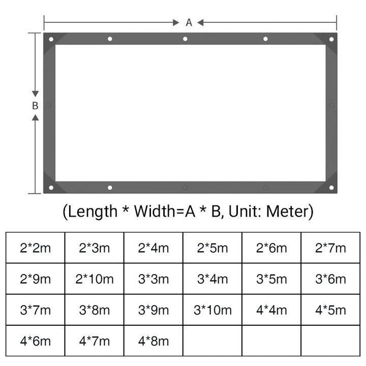 Clear Weatherproof Protective Tarpaulin for Garden, Patio and Outdoor Areas