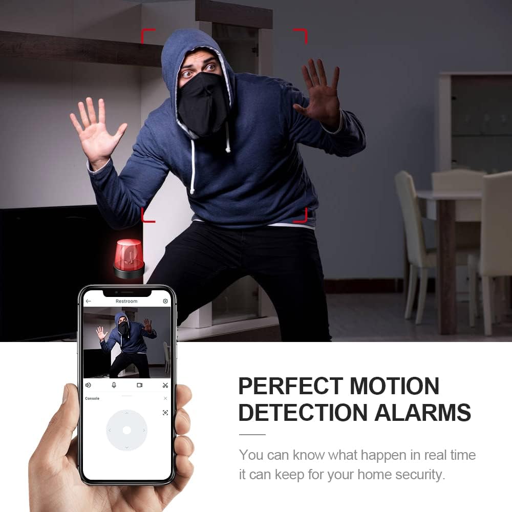 4K Mini Security Camera with Wi-Fi, Hidden Indoor Camera and Night Vision