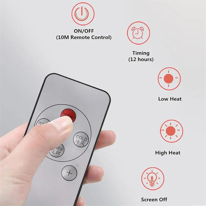 Compact Wall Fan – Portable Cooling with Remote Control
