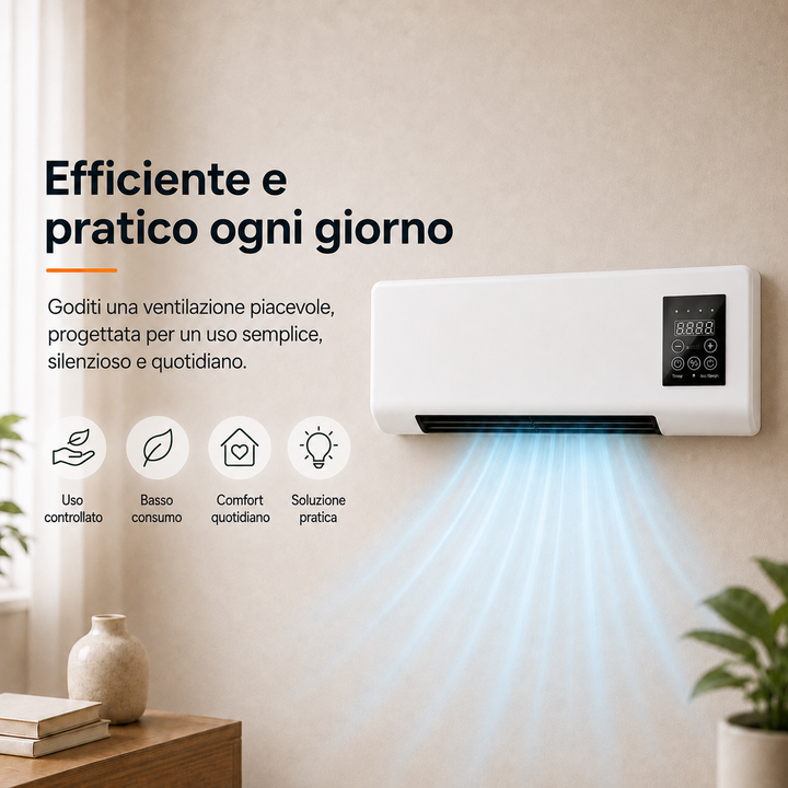 Compact Wall Fan – Portable Cooling with Remote Control