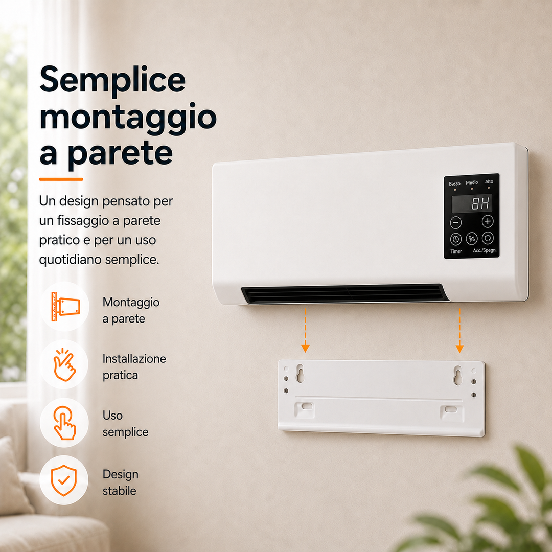 Compact Wall Fan – Portable Cooling with Remote Control