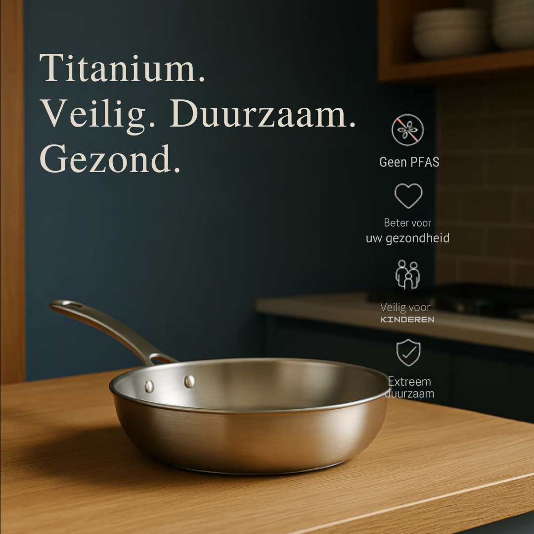 Titan-Kochgeschirr-Set – Topf, Küchenutensilien & Schneidebrett | Essentials für eine nachhaltige Küche