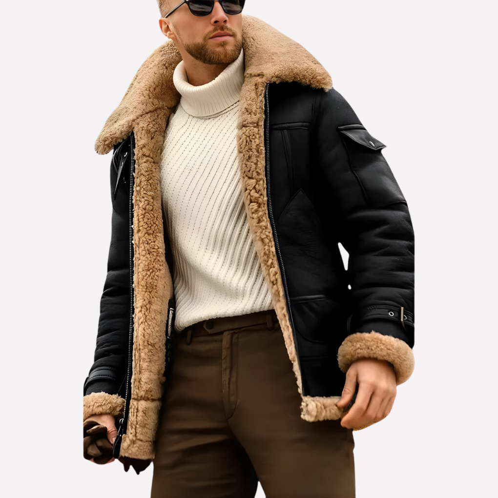Aviator Winter Jacket Timeless Warmth with a Rugged Edge