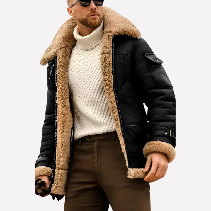 Aviator Winter Jacket Timeless Warmth with a Rugged Edge