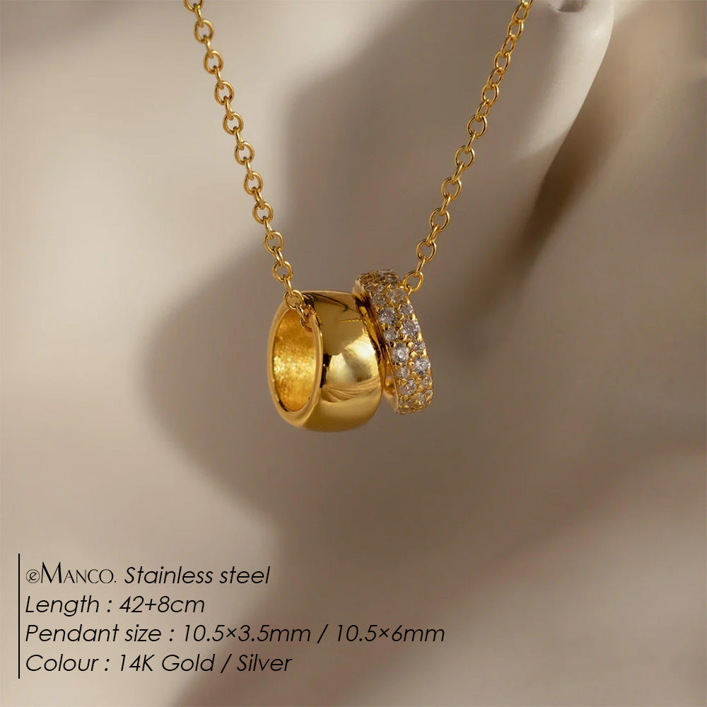Odette Duo Ring Necklace