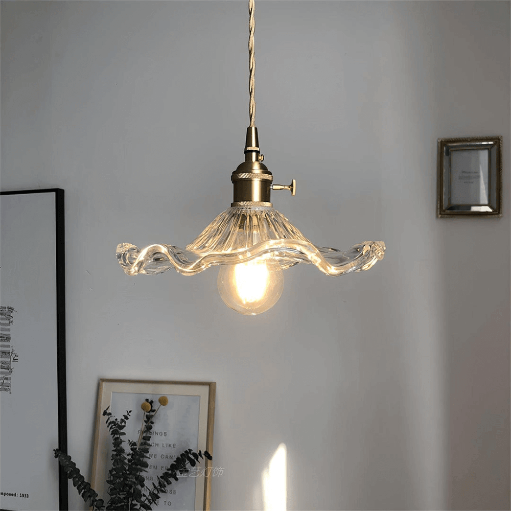 Hibiskus-Hängelampe - Gemütliche LED-Beleuchtung