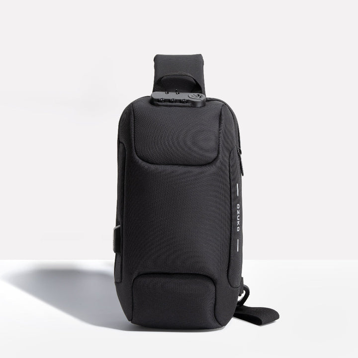 Smart Crossbody Travel Bag Anti-Theft Design with Built-In USB Port