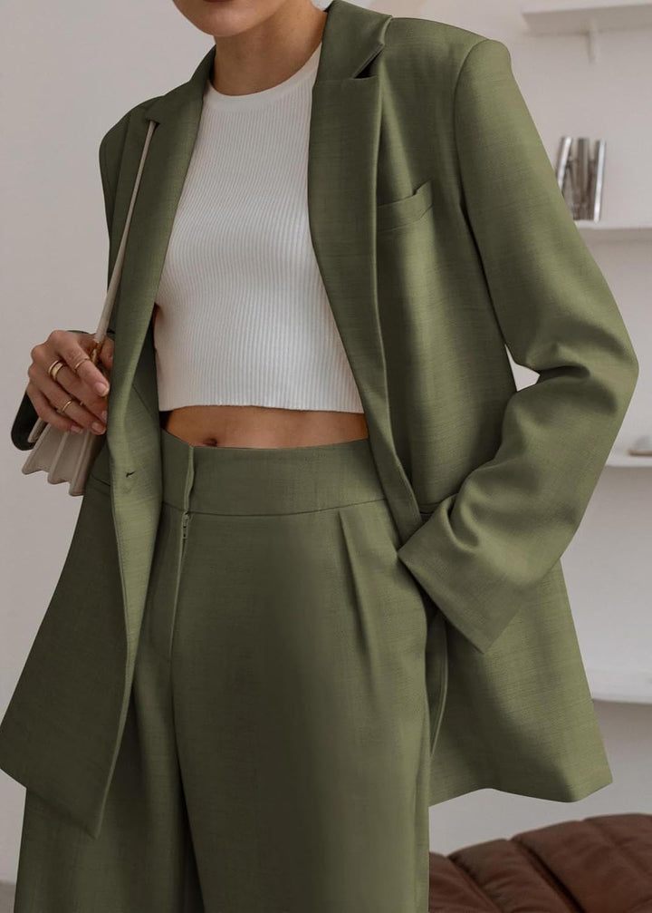 Women’s Blazer & Trouser Set for Office and Casual Wear