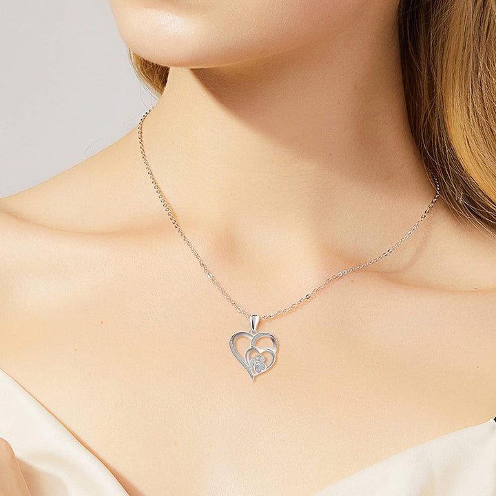 Silver Pendant with Little Heart