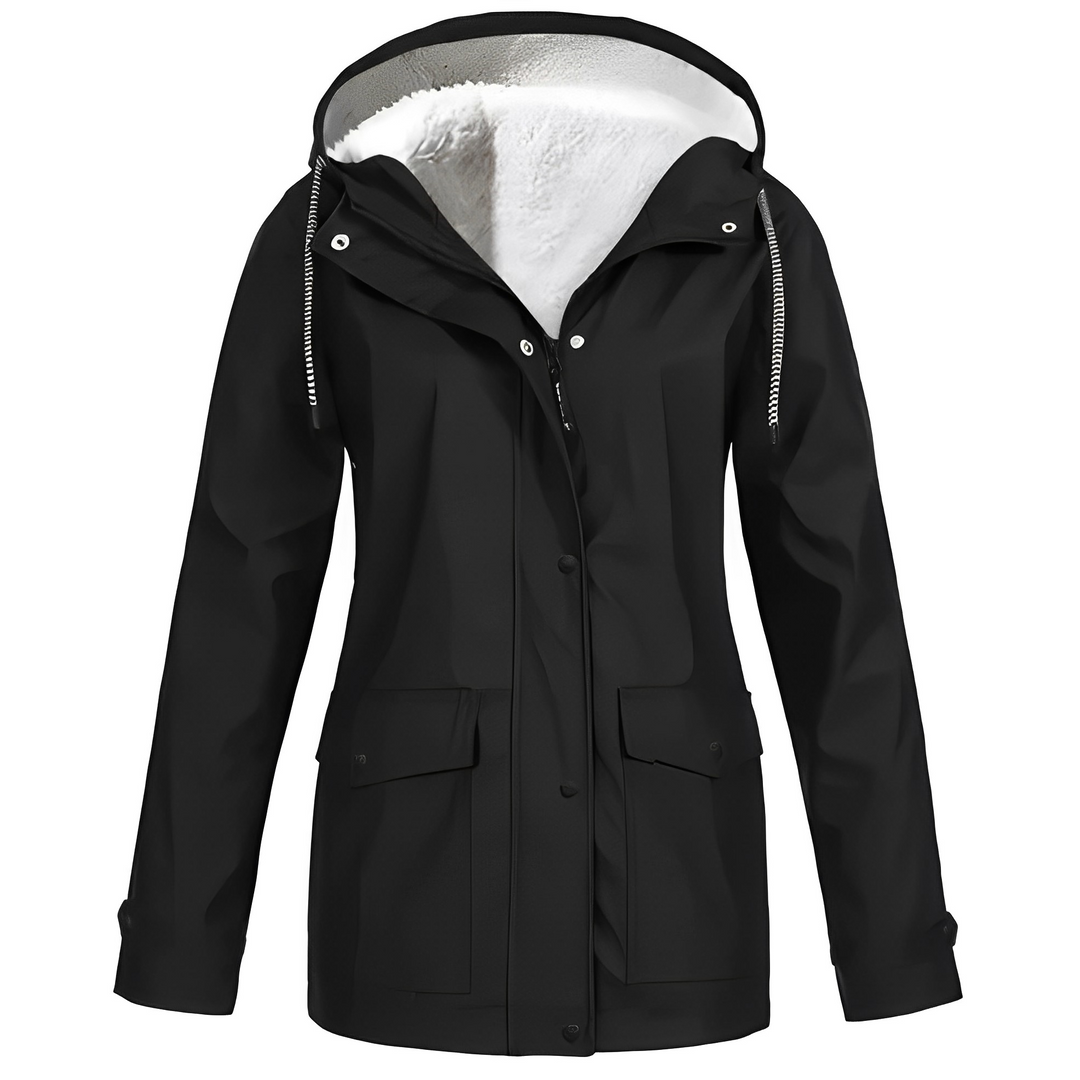 Fleece-Lined Women's Raincoat - WarmWarder