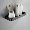 Modern Matte Black Bathroom Set 1/2 - Stainless Steel Bathroom Shelf