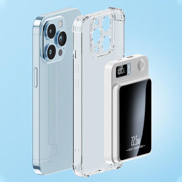 20,000 mAh Portable Charger with 22.5W Fast Charging and 15W Wireless Qi Charging