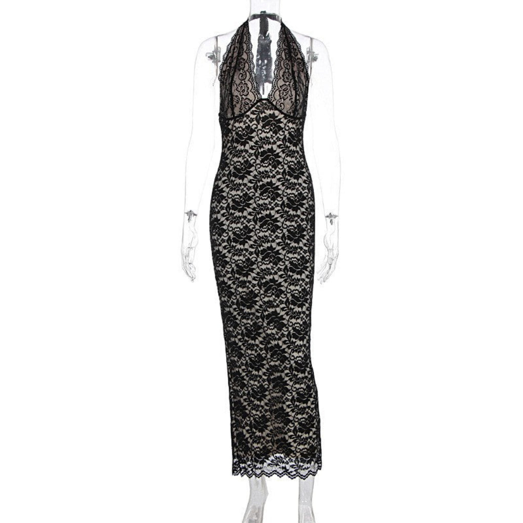 Women's Sleeveless Slit Sexy Sheath Dress