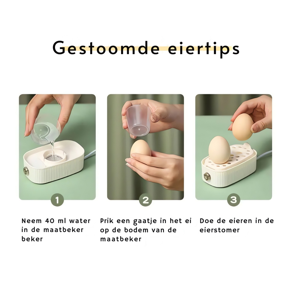 Poarcher Electric Egg Cooker – Perfect Eggs Made Effortless