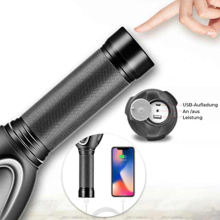 Wasserdichte LED-Taschenlampe mit hoher Leistung