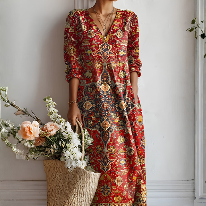 Lady's Long-sleeved Dress