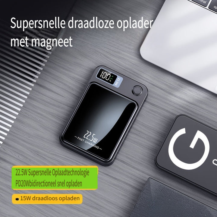 Magnetic Power Bank – Ultra-Slim with Super-Fast Wireless Charging